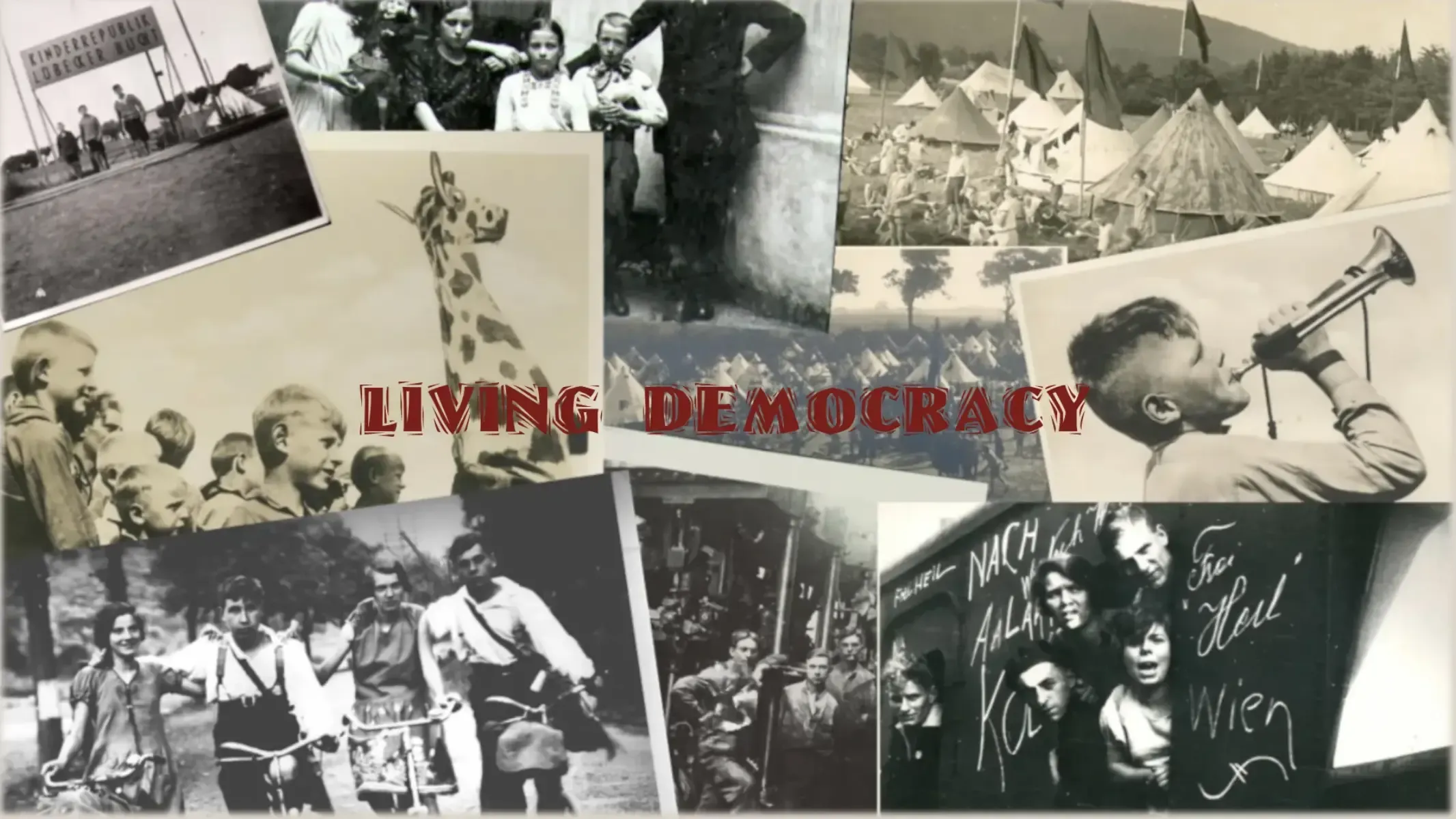 Living Democracy is a scrollytelling website about three working-class children in the 1920s who take part in a children's republic. The project was developed as part of a Coding da Vinci Scholarship 2020.